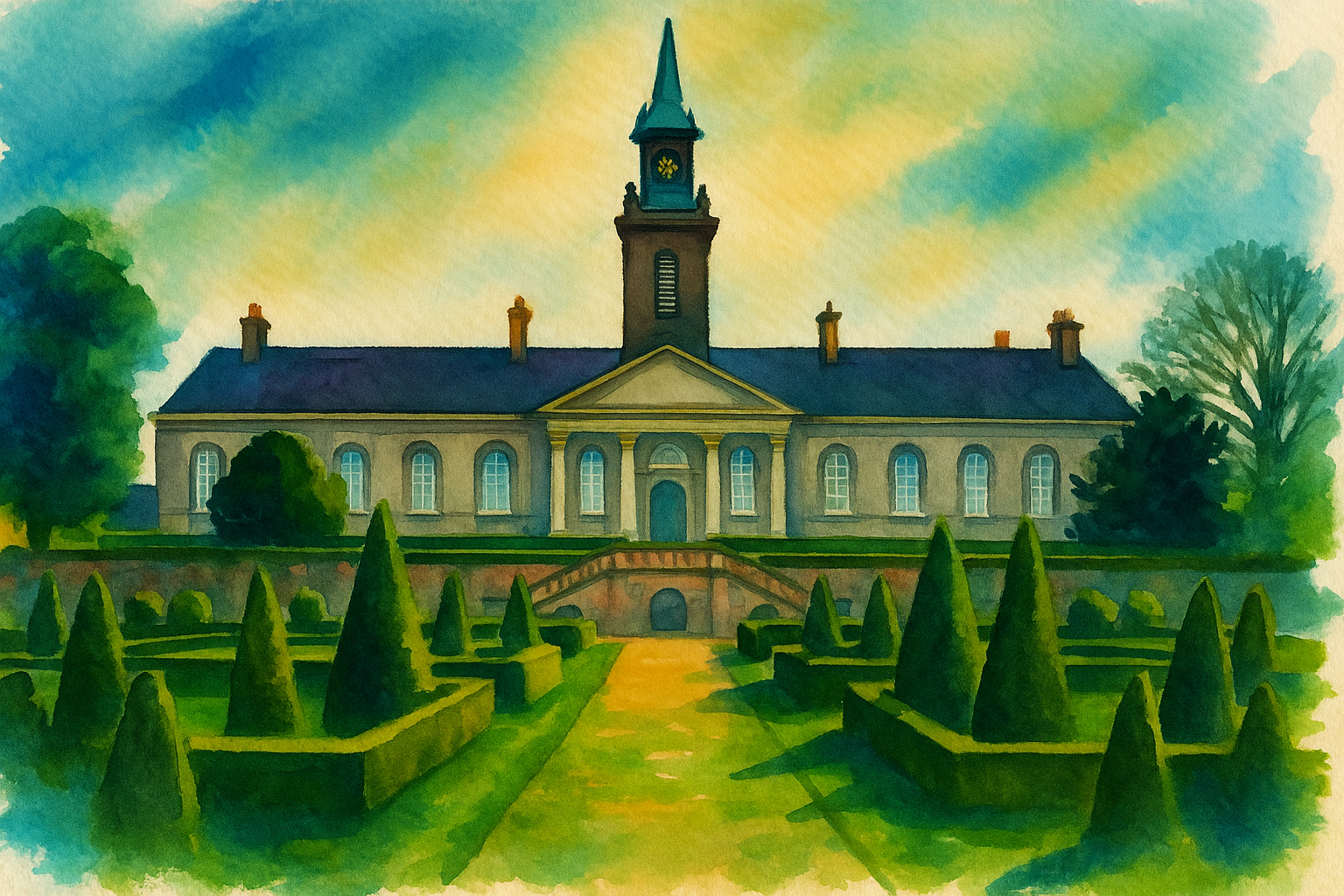 Irish Museum of Modern Art - watercolor illustration